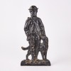 A Decorative Victorian Cast Iron Hunting Man With His Dog