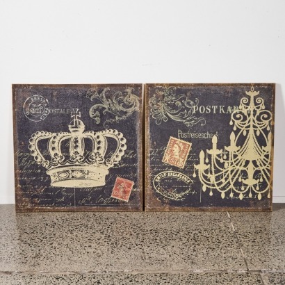 A Pair of European Postage Prints