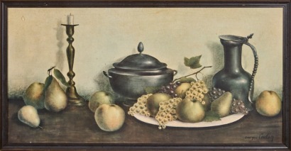 A Still Life Of With Grapes Picture By George Couton