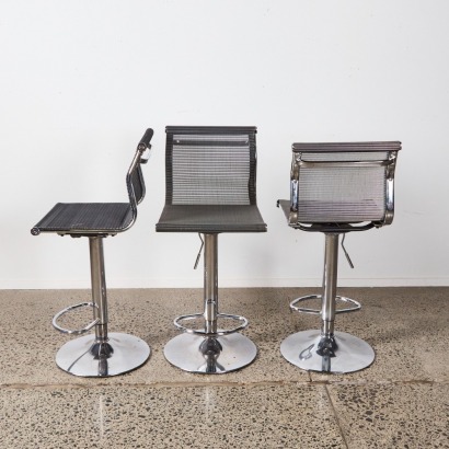 A Set of Three Minimal Design Barstools