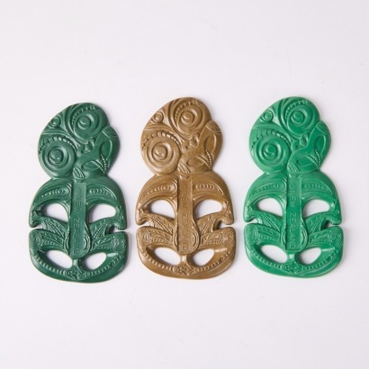A Trio of Plastic Hei Tikis