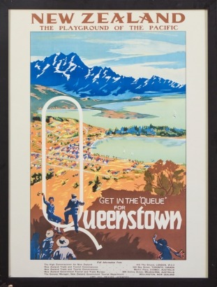 A Reproduction Queenstown Framed Poster