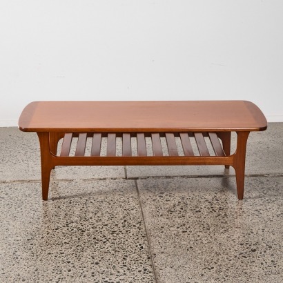 A Mid-Century Mahogany Coffee Table