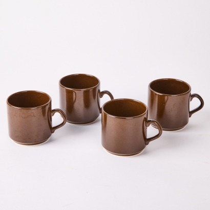 A Set Of Four Crown Lynn Coffee Cups