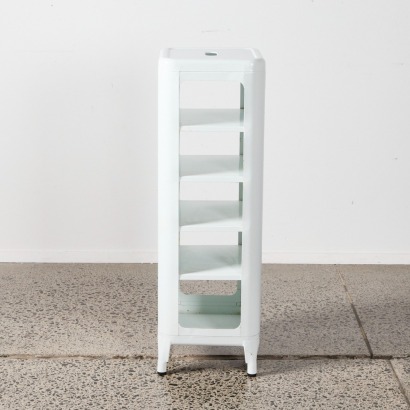 A Reproduction Enamel Shelving Unit