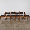 A Set of Six Mid-Century Mahogany Dining Chairs