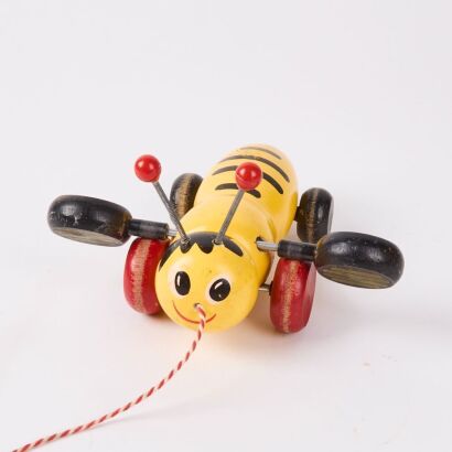 A Vintage Pinocchio Wooden Pull Along Toy