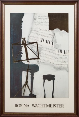 A Large Framed Rosina Wachtmeister Exhibition Poster