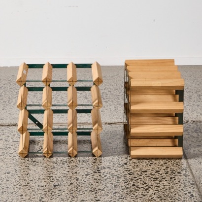 A Set of Two Wine Racks