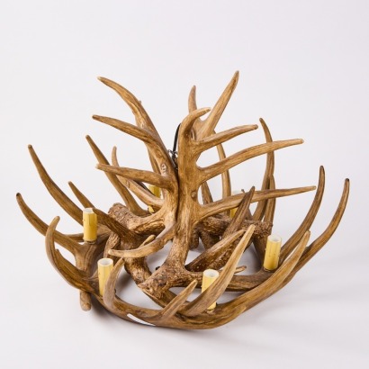 A Resin Antler Chandelier