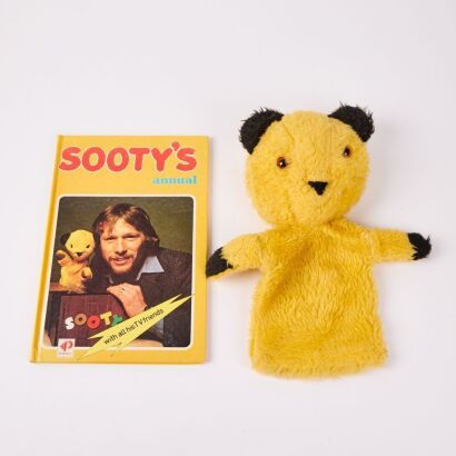 A Sooty Hand Puppet With A Sooty Annual