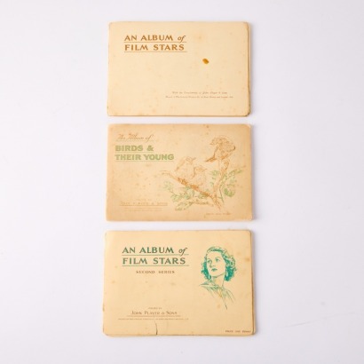 A Trio of Vintage Cigarette Card Albums