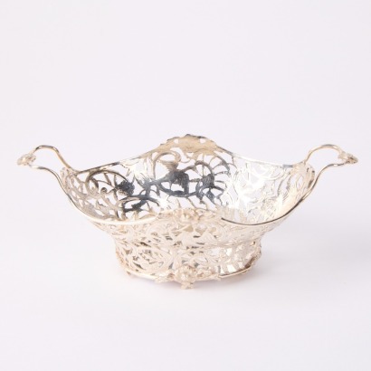 A Small Stirling Silver Art Nouveau Basket