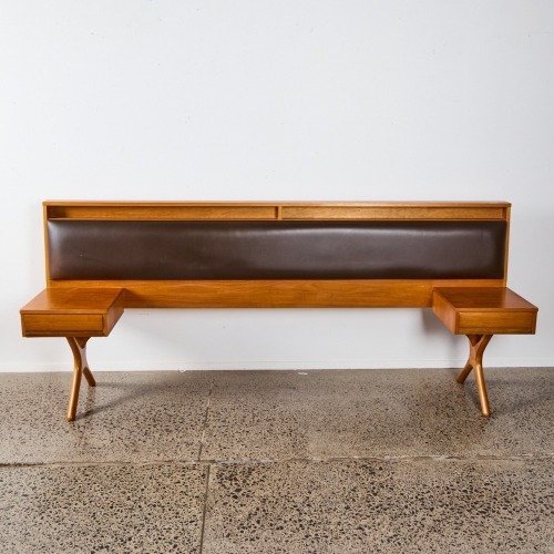 A Teak Mid-Century Bed Head