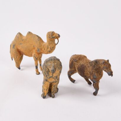 A Trio Of Vintage Pressed Animals