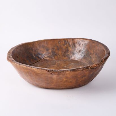 A French Farmhouse Wooden Bowl