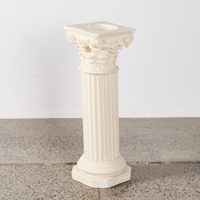 A Plaster Roman Column/Planter