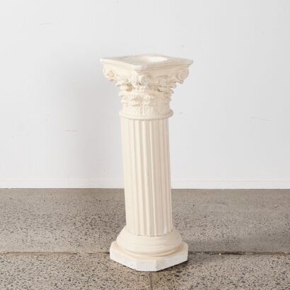 A Plaster Roman Column/Planter