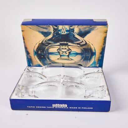 A Tapio Wirkkala Glasses For Iittala Set Sex In Box