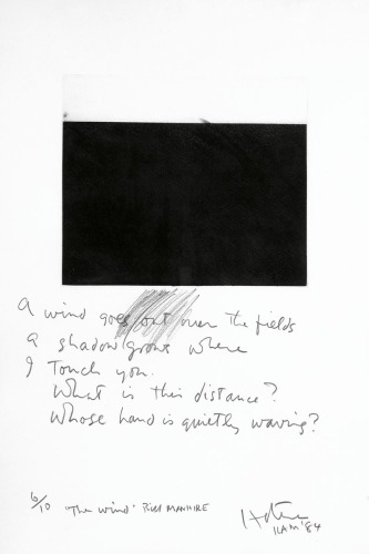 RALPH HOTERE "The Wind" Bill Manhire