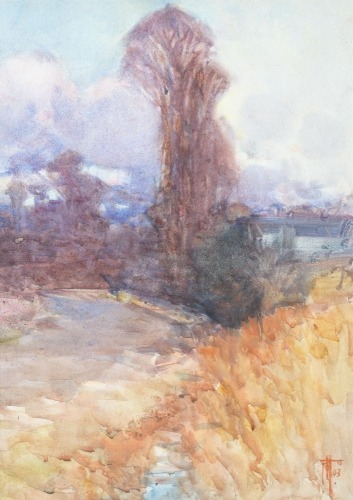 FRANCES HODGKINS A Cornish Road