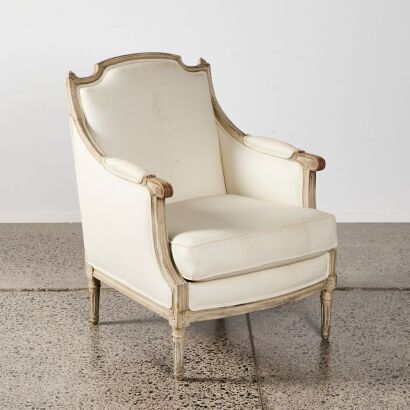 A Louis XVI Style Occasional Chair