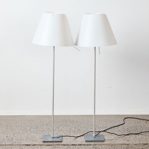 A Pair Of Costanza Lamps By Paolo Rizzatto For Luce Plan