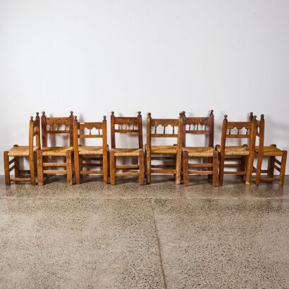 A Set of Eight St Pauls Chapel Chairs