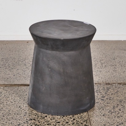 A Cast Concrete Circular Side Table