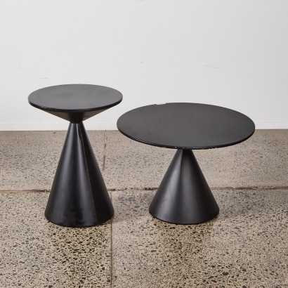 A Pair of Conical Side Tables