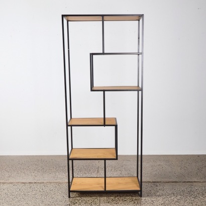 A Wood Cubic Shelf