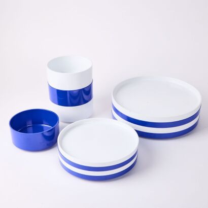 A Collection of Twelve Heller New York Kitchenware