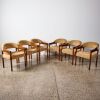 A Set Of Six Rosewood And Mahogany Dining Chairs By Rudi Schwarz