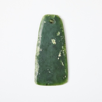 A Pounamu Hei Toki Neck Ornament, Aotearoa