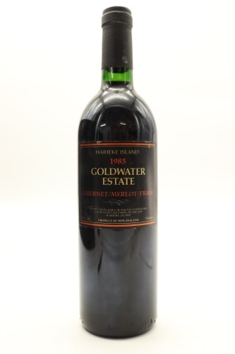 (1) 1985 Goldwater Estate Cabernet Merlot Franc, Waiheke Island