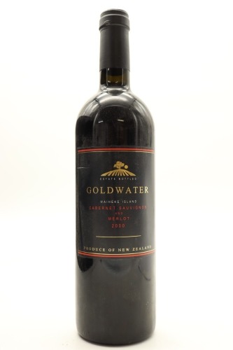 (1) 2000 Goldwater Estate Cabernet Sauvignon Merlot, Waiheke Island