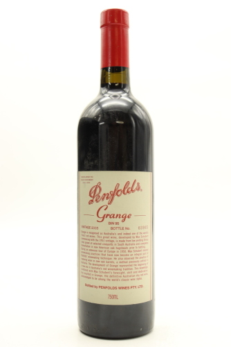 (1) 2005 Penfolds Grange Bin 95, South Australia [JR19] [WS97] [RP97] [JO95]