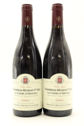 (2) 2006 Domaine Bruno Clavelier La Combe d'Orveaux Vieilles Vignes, Chambolle-Musigny Premier Cru [JR17.5]