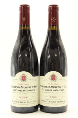 (2) 2005 Domaine Bruno Clavelier La Combe d'Orveaux Vieilles Vignes, Chambolle-Musigny Premier Cru [JR17.5] [WS93]