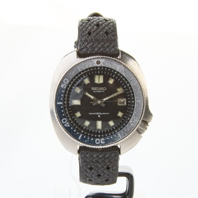 Stainless Steel, 41mm Seiko 6105-8110 "Willard" Divers Automatic Wristwatch, circa 1974