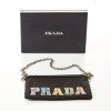 Prada, Tessuto Graffiti Letter Chain Shoulder Bag with Box - 2