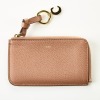 Chloe, Woodrose Pebbled Leather Cardholder Wallet