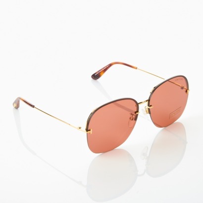 Tom Ford, Round Bordeaux Gradient Sunglasses with Box