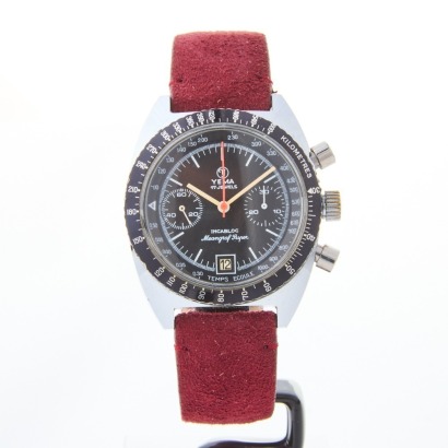 A Vintage, Stainless Steel, Yema Meangrapf Chronograph Mechanical Wristwatch, circa 1970's