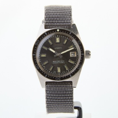 Highly Collectable, Stainless Steel, 37mm Seiko 62MAS 6217-8001 "Big Crown" Divers Mechanical Wristwatch, circa 1967