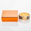 Hermès, Balades Equestres Wide Enamel Bracelet with Box - 2