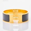 Hermès, Clic Clac H Wide Enamel Bracelet with Box