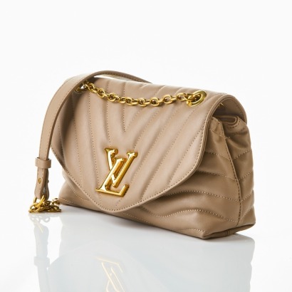 Louis Vuitton, Taupe Calf Leather New Wave Chain Bag