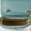 Chloe, Aby Lock Pale Blue Croc Embossed Leather Bag - 3