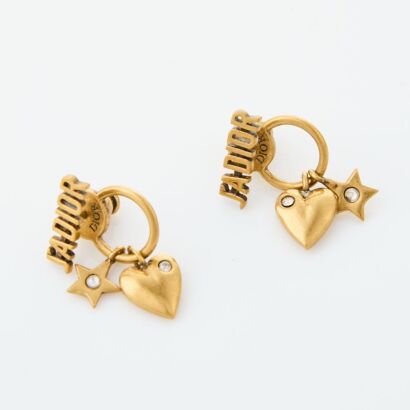 Dior, J'ADior Heart / Star Stud Earrings